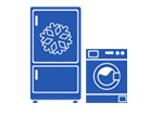 Náhradné diely pre domáce spotrebiče - chladničky, sporáky, práčky